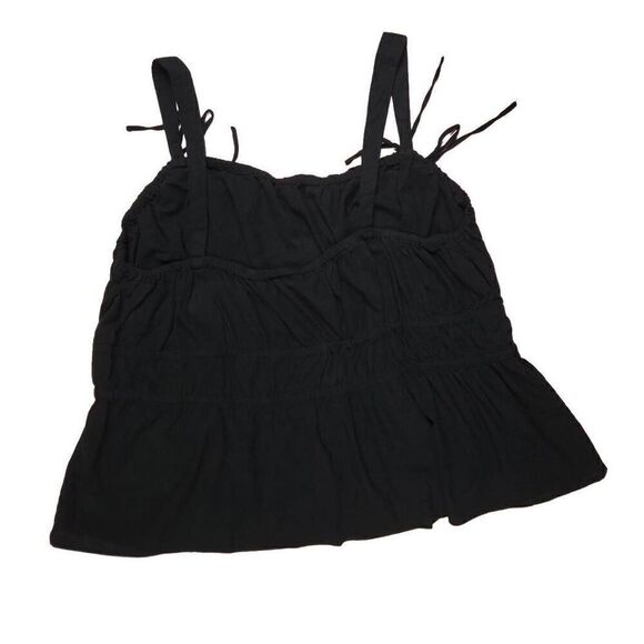 Universal Thread Black Peplum Top 4X - Picture 2 of 3